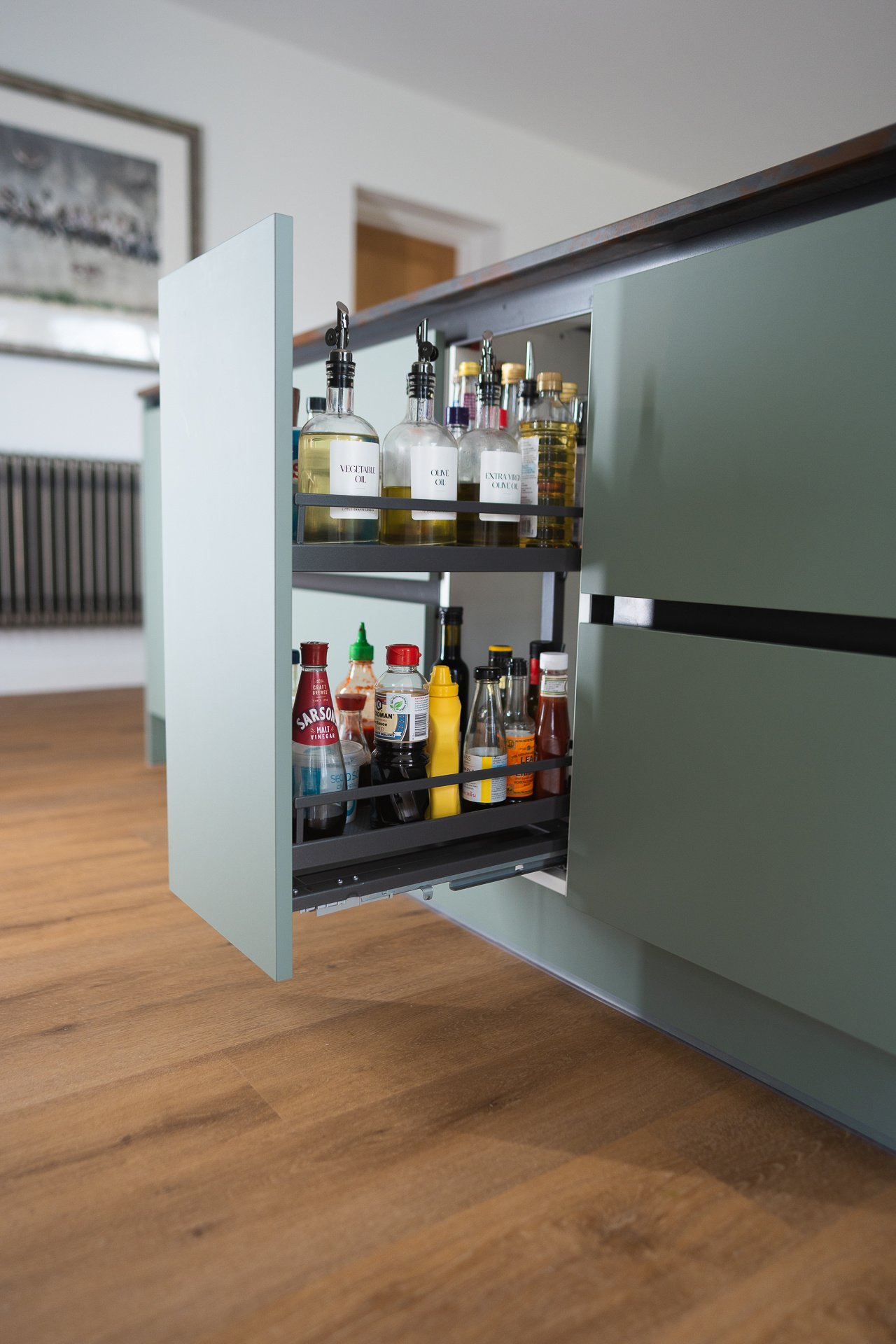 Green and Copper Kitchen with dramatic worktops in Bournemouth | Raison Home - 6