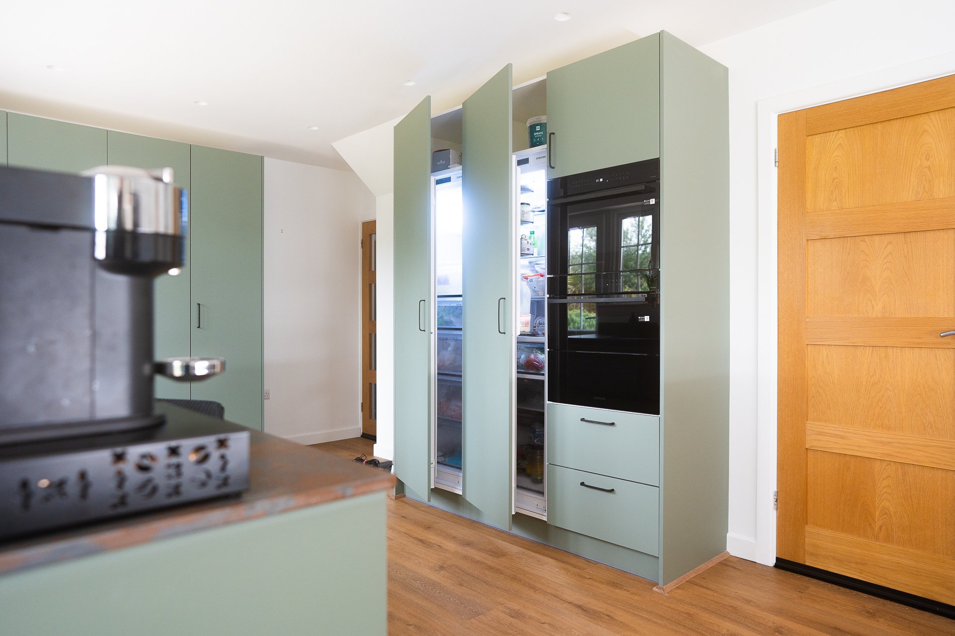 Green and Copper Kitchen with dramatic worktops in Bournemouth | Raison Home - 2